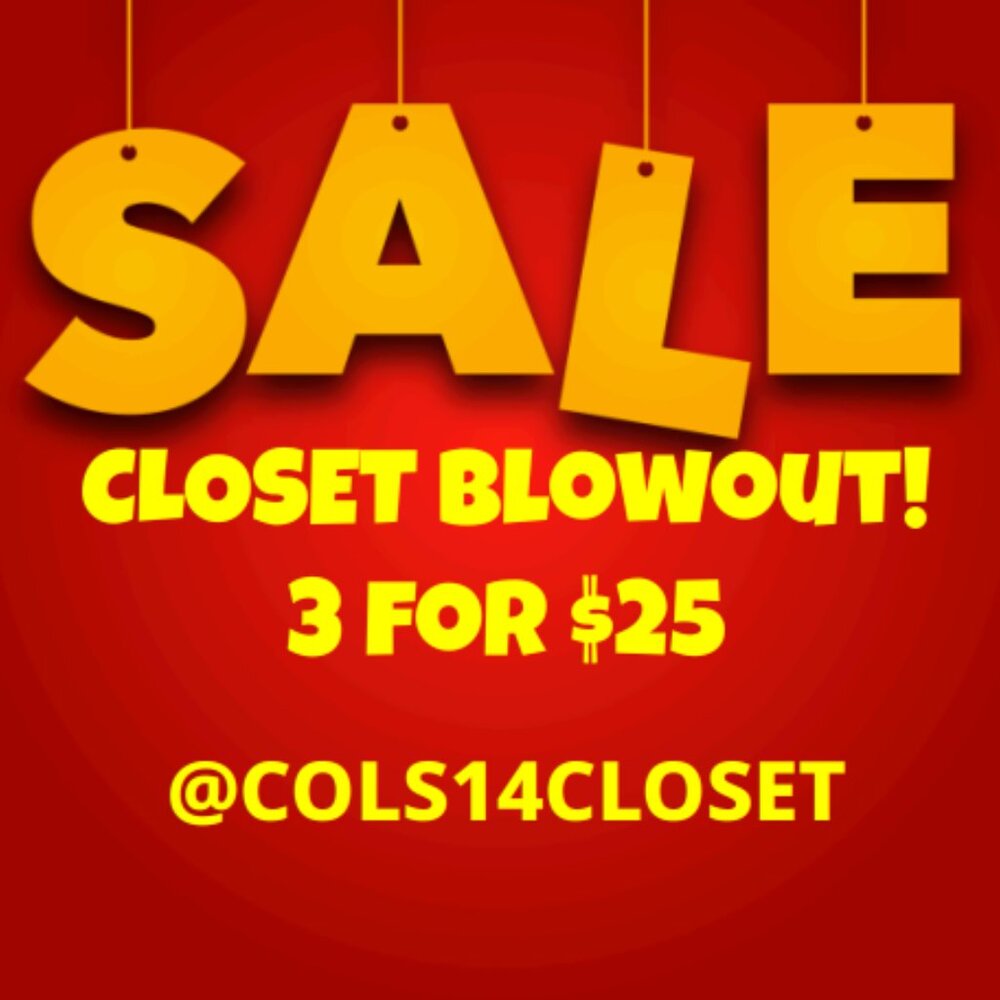 3 Items for $25 SALE